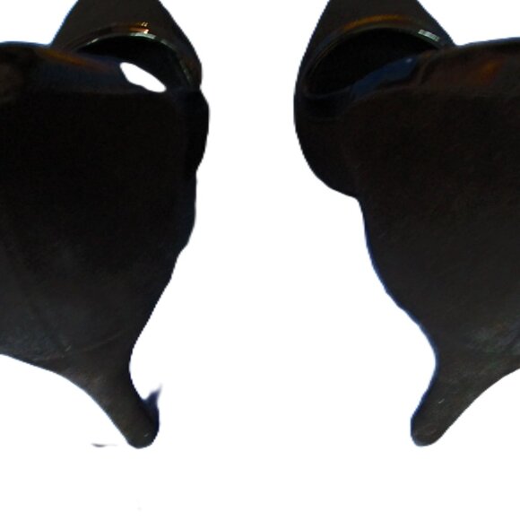 VIA SPIGA BLACK SUEDE HIGH HEEL SHOES-8.5M-NEW-W/LEATHER ACCENT-W/ORIGINAL BOX - Picture 6 of 13